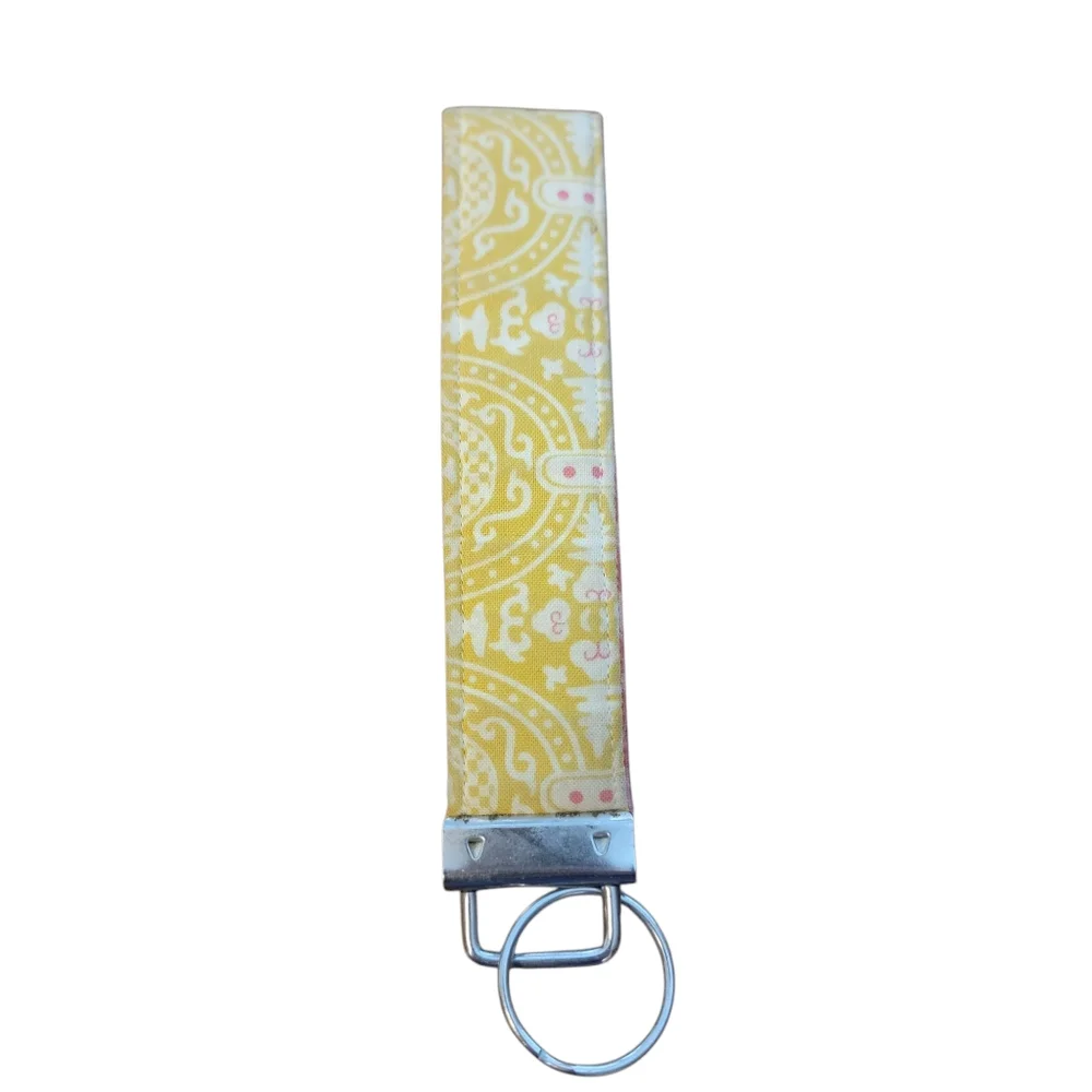 Yellow Patterned Keychain